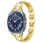 xDfind X-förmiges, einreihiges Metall-Uhrenarmband mit Diamanten, passend für Samsung Galaxy Watch Ultra/Ultra 2025, Samsung Galaxy Watch 8/8 Classic und Samsung Galaxy Watch 7/6/5/FE
