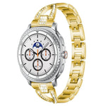xDfind X-förmiges, einreihiges Metall-Uhrenarmband mit Diamanten, passend für Samsung Galaxy Watch Ultra/Ultra 2025, Samsung Galaxy Watch 8/8 Classic und Samsung Galaxy Watch 7/6/5/FE