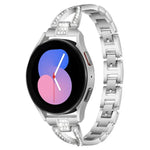 xDfind X-förmiges, einreihiges Metall-Uhrenarmband mit Diamanten, passend für Samsung Galaxy Watch Ultra/Ultra 2025, Samsung Galaxy Watch 8/8 Classic und Samsung Galaxy Watch 7/6/5/FE