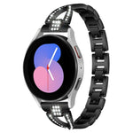 xDfind X-förmiges, einreihiges Metall-Uhrenarmband mit Diamanten, passend für Samsung Galaxy Watch Ultra/Ultra 2025, Samsung Galaxy Watch 8/8 Classic und Samsung Galaxy Watch 7/6/5/FE