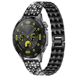xDfind Five Beads Full Diamond Metal Watch Band, 20mm, 22mm, 18mm