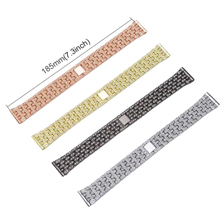 xDfind Five Beads Full Diamond Metal Watch Band, For Huawei Watch Fit4 / Fit4 Pro / Fit3