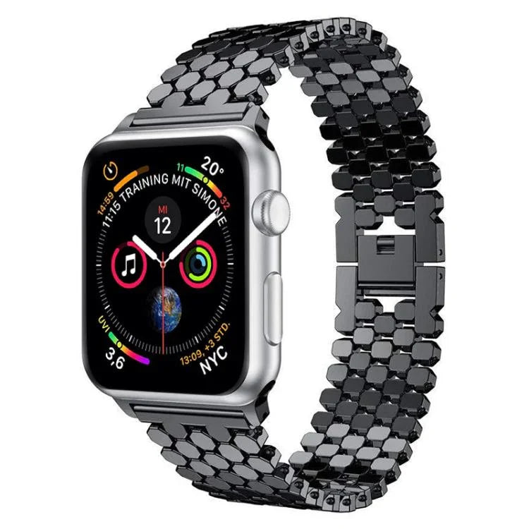 xDfind Metallarmband mit Fischschuppenmuster, passend für Apple Watch 42 / 44 / 45 / 46 / 49 mm, Apple Watch 38 / 40 / 41 / S11 42 mm