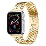 xDfind Metallarmband mit Fischschuppenmuster, passend für Apple Watch 42 / 44 / 45 / 46 / 49 mm, Apple Watch 38 / 40 / 41 / S11 42 mm