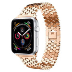 xDfind Metallarmband mit Fischschuppenmuster, passend für Apple Watch 42 / 44 / 45 / 46 / 49 mm, Apple Watch 38 / 40 / 41 / S11 42 mm