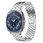 xDfind Metallarmband mit Fischschuppenmuster, für Samsung Galaxy Watch Ultra/Ultra 2025, Samsung Galaxy Watch8/8 Classic, Samsung Galaxy Watch7/FE/6/5/4, Samsung Galaxy Fit3