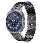 xDfind Metallarmband mit Fischschuppenmuster, für Samsung Galaxy Watch Ultra/Ultra 2025, Samsung Galaxy Watch8/8 Classic, Samsung Galaxy Watch7/FE/6/5/4, Samsung Galaxy Fit3