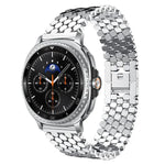 xDfind Metallarmband mit Fischschuppenmuster, für Samsung Galaxy Watch Ultra/Ultra 2025, Samsung Galaxy Watch8/8 Classic, Samsung Galaxy Watch7/FE/6/5/4, Samsung Galaxy Fit3