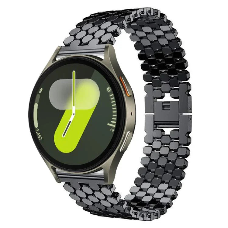 xDfind Metallarmband mit Fischschuppenmuster, für Samsung Galaxy Watch Ultra/Ultra 2025, Samsung Galaxy Watch8/8 Classic, Samsung Galaxy Watch7/FE/6/5/4, Samsung Galaxy Fit3