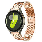 xDfind Metallarmband mit Fischschuppenmuster, für Samsung Galaxy Watch Ultra/Ultra 2025, Samsung Galaxy Watch8/8 Classic, Samsung Galaxy Watch7/FE/6/5/4, Samsung Galaxy Fit3
