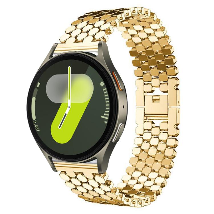 xDfind Metallarmband mit Fischschuppenmuster, für Samsung Galaxy Watch Ultra/Ultra 2025, Samsung Galaxy Watch8/8 Classic, Samsung Galaxy Watch7/FE/6/5/4, Samsung Galaxy Fit3