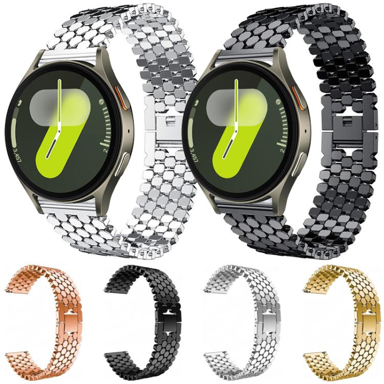 xDfind Metallarmband mit Fischschuppenmuster, für Samsung Galaxy Watch Ultra/Ultra 2025, Samsung Galaxy Watch8/8 Classic, Samsung Galaxy Watch7/FE/6/5/4, Samsung Galaxy Fit3