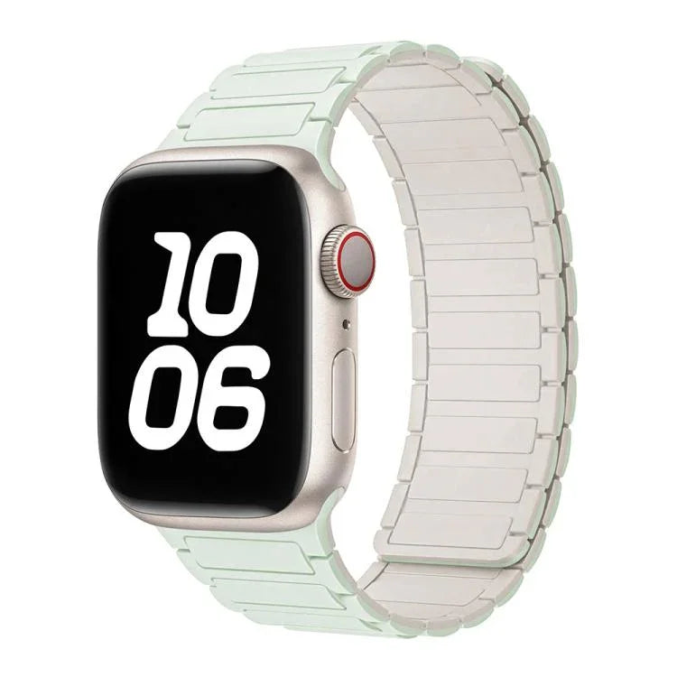 xDfind I-förmiges magnetisches Silikon-Uhrenarmband, für Apple Watch 42 / 44 / 45 / 46 / 49 mm, für Apple Watch 38 / 40 / 41 / S10 42 mm