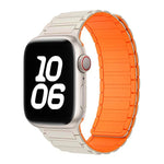xDfind I-förmiges magnetisches Silikon-Uhrenarmband, für Apple Watch 42 / 44 / 45 / 46 / 49 mm, für Apple Watch 38 / 40 / 41 / S10 42 mm