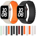 xDfind I-förmiges magnetisches Silikon-Uhrenarmband, für Apple Watch 42 / 44 / 45 / 46 / 49 mm, für Apple Watch 38 / 40 / 41 / S10 42 mm