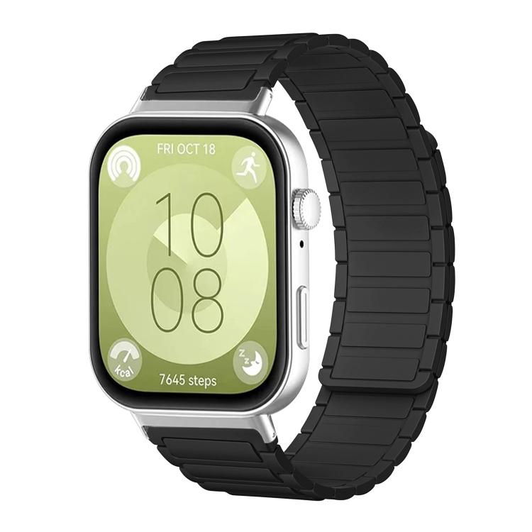 xDfind I-shaped Magnetic Silicone Watch Band, For Huawei Watch Fit4 / Fit4 Pro / Fit3, For Huawei Band 10 / 9 / 8