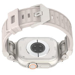 Mecha Streifenstruktur Silikon-Uhrarmband, Für Apple Watch 46mm / 49mm / 45mm / 44mm