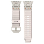 Mecha Streifenstruktur Silikon-Uhrarmband, Für Apple Watch 46mm / 49mm / 45mm / 44mm