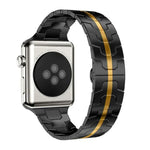 xDfind Edelstahl-Uhrenarmband mit Schmetterlingsschließe, passend für Apple Watch 42 / 44 / 45 / 46 / 49 mm, Apple Watch 38 / 40 / 41 / S10 42 mm