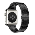 xDfind Edelstahl-Uhrenarmband mit Schmetterlingsschließe, passend für Apple Watch 42 / 44 / 45 / 46 / 49 mm, Apple Watch 38 / 40 / 41 / S10 42 mm