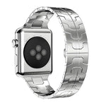 xDfind Edelstahl-Uhrenarmband mit Schmetterlingsschließe, passend für Apple Watch 42 / 44 / 45 / 46 / 49 mm, Apple Watch 38 / 40 / 41 / S10 42 mm