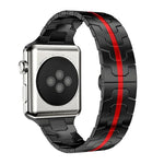 xDfind Edelstahl-Uhrenarmband mit Schmetterlingsschließe, passend für Apple Watch 42 / 44 / 45 / 46 / 49 mm, Apple Watch 38 / 40 / 41 / S10 42 mm