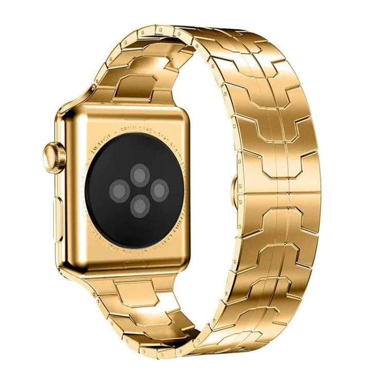 xDfind Edelstahl-Uhrenarmband mit Schmetterlingsschließe, passend für Apple Watch 42 / 44 / 45 / 46 / 49 mm, Apple Watch 38 / 40 / 41 / S10 42 mm