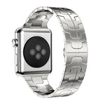 xDfind Edelstahl-Uhrenarmband mit Schmetterlingsschließe, passend für Apple Watch 42 / 44 / 45 / 46 / 49 mm, Apple Watch 38 / 40 / 41 / S10 42 mm