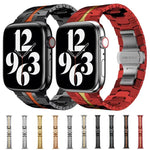 xDfind Edelstahl-Uhrenarmband mit Schmetterlingsschließe, passend für Apple Watch 42 / 44 / 45 / 46 / 49 mm, Apple Watch 38 / 40 / 41 / S10 42 mm