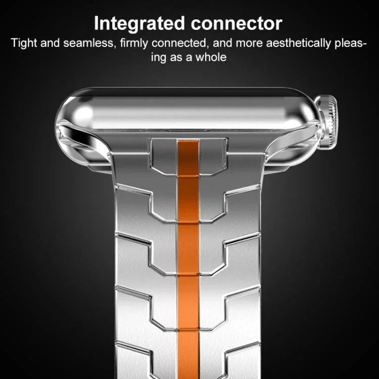 xDfind Edelstahl-Uhrenarmband mit Schmetterlingsschließe, passend für Apple Watch 42 / 44 / 45 / 46 / 49 mm, Apple Watch 38 / 40 / 41 / S10 42 mm