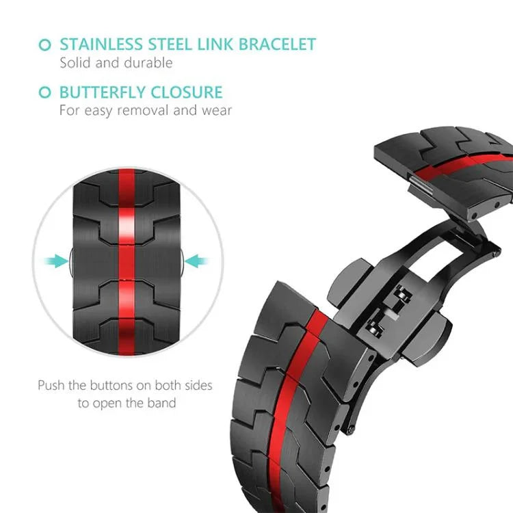 xDfind Butterfly Buckle Stainless Steel Watch Band, For Samsung Galaxy Watch Ultra / Ultra 2025, For Samsung Galaxy Watch8 / 8 Classic