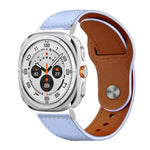xDfind Rivet Buckle Genuine Leather Watch Band, For Samsung Galaxy Watch Ultra / Ultra 2025, For Samsung Galaxy Watch8 / 8 Classic