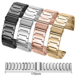 xDfind Stepped Stainless Steel Watch Band, 22mm