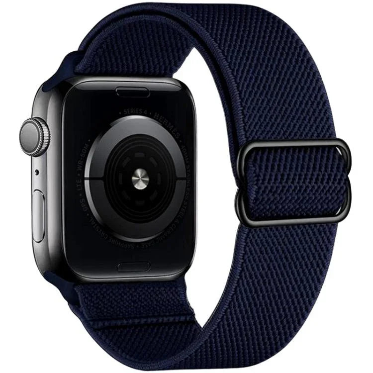 xDfind Verstellbares, elastisches Nylon-Uhrenarmband mit Schiebeverschluss, passend für Apple Watch 42 / 44 / 45 / 46 / 49 mm, Apple Watch 38 / 40 / 41 / S10 42 mm