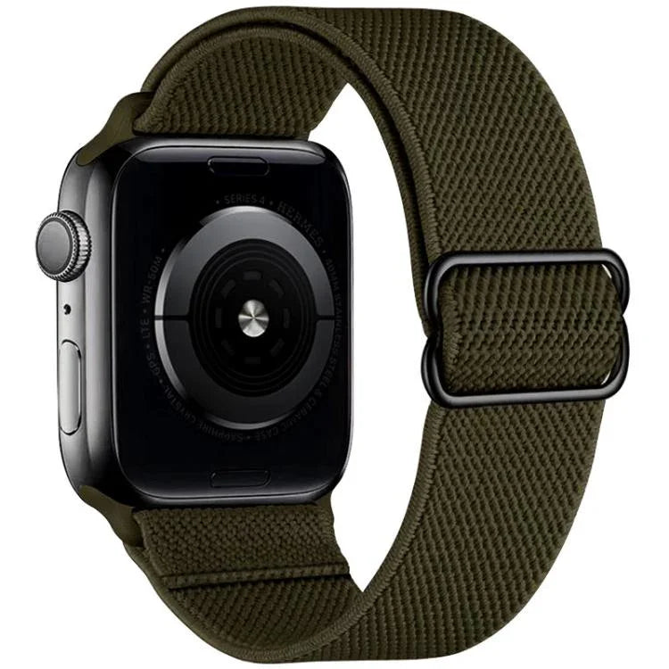 xDfind Verstellbares, elastisches Nylon-Uhrenarmband mit Schiebeverschluss, passend für Apple Watch 42 / 44 / 45 / 46 / 49 mm, Apple Watch 38 / 40 / 41 / S10 42 mm