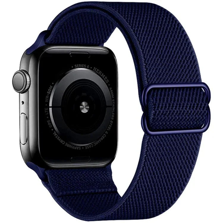 xDfind Verstellbares, elastisches Nylon-Uhrenarmband mit Schiebeverschluss, passend für Apple Watch 42 / 44 / 45 / 46 / 49 mm, Apple Watch 38 / 40 / 41 / S10 42 mm