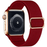 xDfind Verstellbares, elastisches Nylon-Uhrenarmband mit Schiebeverschluss, passend für Apple Watch 42 / 44 / 45 / 46 / 49 mm, Apple Watch 38 / 40 / 41 / S10 42 mm