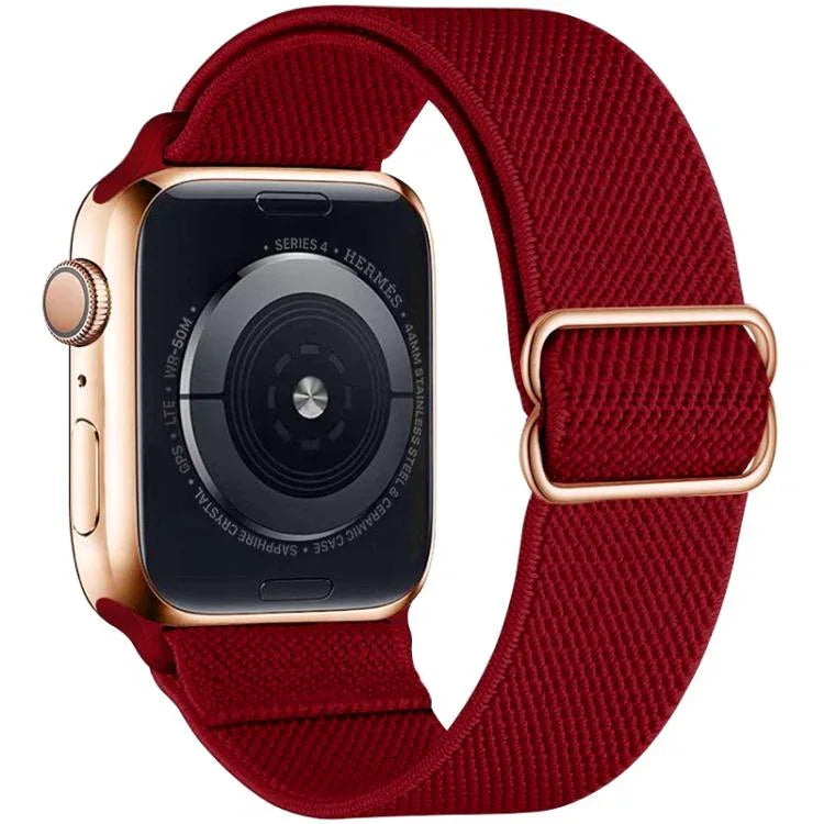 xDfind Verstellbares, elastisches Nylon-Uhrenarmband mit Schiebeverschluss, passend für Apple Watch 42 / 44 / 45 / 46 / 49 mm, Apple Watch 38 / 40 / 41 / S10 42 mm