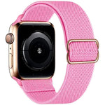 xDfind Verstellbares, elastisches Nylon-Uhrenarmband mit Schiebeverschluss, passend für Apple Watch 42 / 44 / 45 / 46 / 49 mm, Apple Watch 38 / 40 / 41 / S10 42 mm