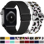xDfind Verstellbares, elastisches Nylon-Uhrenarmband mit Schiebeverschluss, passend für Apple Watch 42 / 44 / 45 / 46 / 49 mm, Apple Watch 38 / 40 / 41 / S10 42 mm