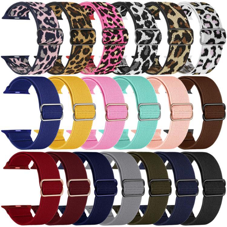 xDfind Verstellbares, elastisches Nylon-Uhrenarmband mit Schiebeverschluss, passend für Apple Watch 42 / 44 / 45 / 46 / 49 mm, Apple Watch 38 / 40 / 41 / S10 42 mm
