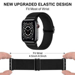 xDfind Verstellbares, elastisches Nylon-Uhrenarmband mit Schiebeverschluss, passend für Apple Watch 42 / 44 / 45 / 46 / 49 mm, Apple Watch 38 / 40 / 41 / S10 42 mm