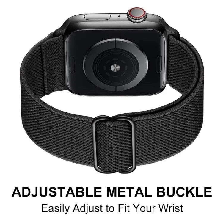 xDfind Verstellbares, elastisches Nylon-Uhrenarmband mit Schiebeverschluss, passend für Apple Watch 42 / 44 / 45 / 46 / 49 mm, Apple Watch 38 / 40 / 41 / S10 42 mm