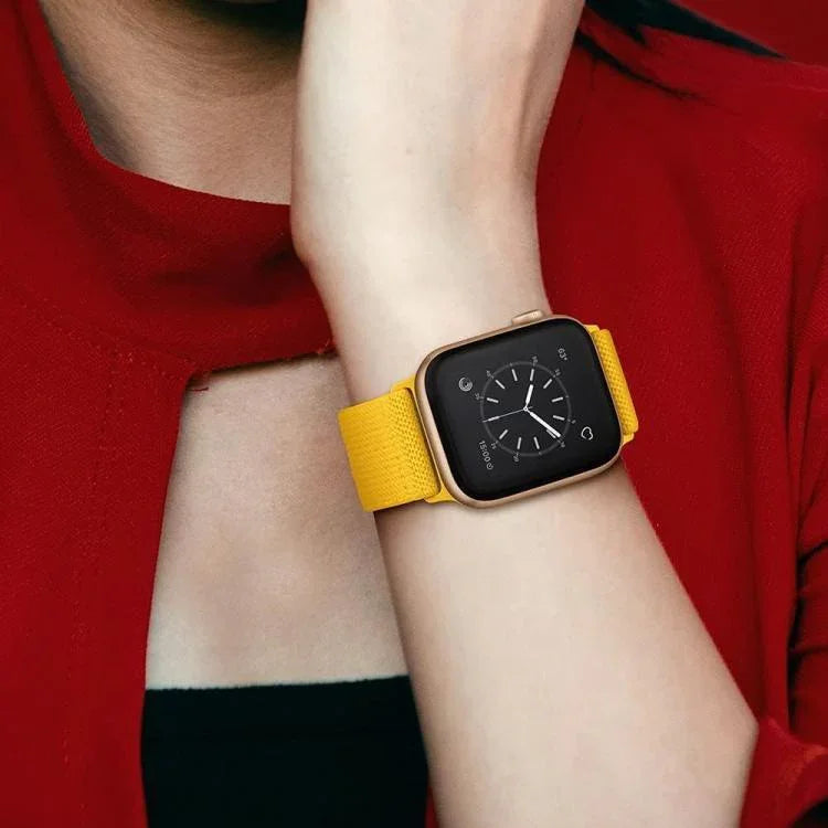 xDfind Verstellbares, elastisches Nylon-Uhrenarmband mit Schiebeverschluss, passend für Apple Watch 42 / 44 / 45 / 46 / 49 mm, Apple Watch 38 / 40 / 41 / S10 42 mm
