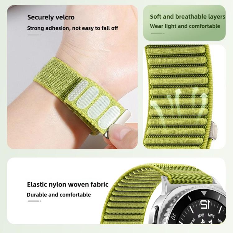 xDfind Uhrenarmband aus gewebtem Nylon mit Klettverschluss, für Samsung Galaxy Watch8 / 8 Classic