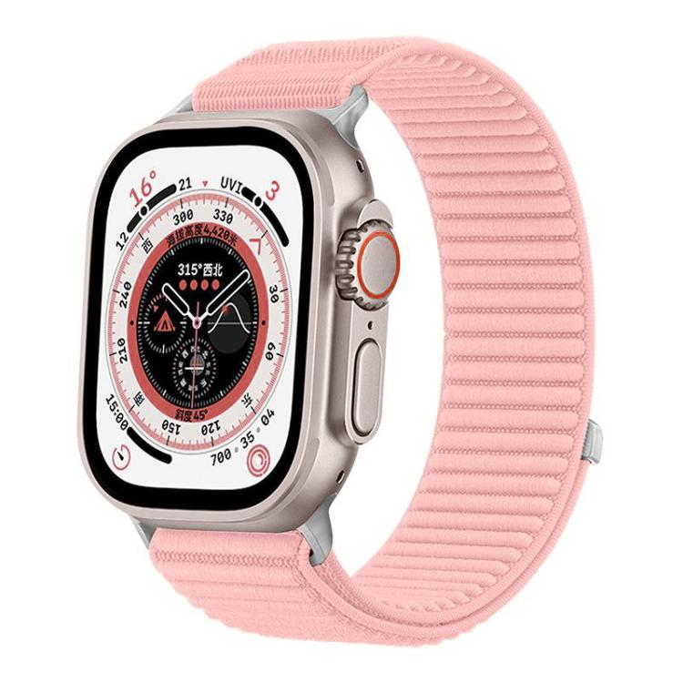 xDfind Armband aus gewebtem Nylon mit Klettverschluss, passend für Apple Watch 42 / 44 / 45 / 46 / 49 mm, Apple Watch 38 / 40 / 41 / S10 42 mm