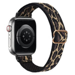 xDfind Leiterschnalle, schmales elastisches Nylon-Uhrenarmband, für Apple Watch 42 / 44 / 45 / 46 / 49 mm, für Apple Watch 38 / 40 / 41 / S10 42 mm