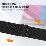xDfind Leiterschnalle, schmales elastisches Nylon-Uhrenarmband, für Apple Watch 42 / 44 / 45 / 46 / 49 mm, für Apple Watch 38 / 40 / 41 / S10 42 mm