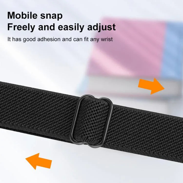 xDfind Leiterschnalle, schmales elastisches Nylon-Uhrenarmband, für Apple Watch 42 / 44 / 45 / 46 / 49 mm, für Apple Watch 38 / 40 / 41 / S10 42 mm