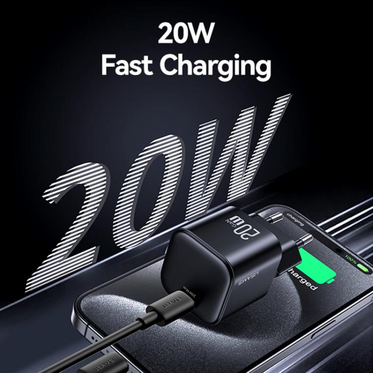 USAMS CC260 20W GaN USB-C / Type-C Port Mini Fast Charger, CC260